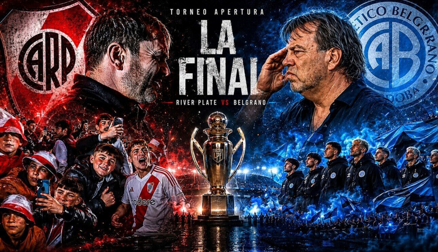River y Belgrano se enfrentan por la final del Torneo Apertura en Córdoba: hora, TV y formaciones
