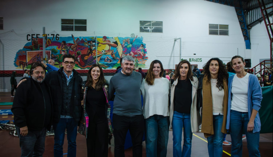 El Consorcio de Puerto Quequén colaboró en la puesta en valor del gimnasio del CEF Nº 76