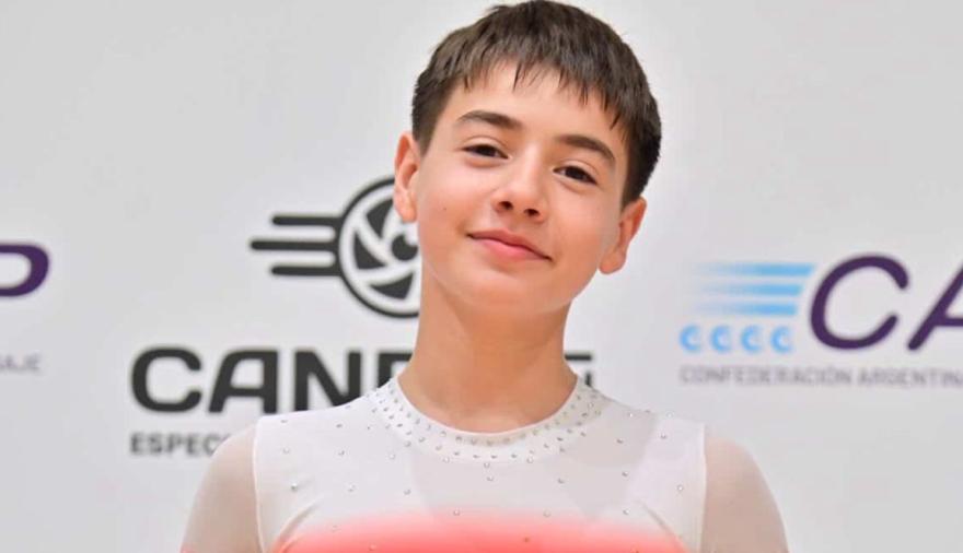 Orgullo necochense: Santiago Alen Alonso se consagró campeón nacional de patinaje artístico