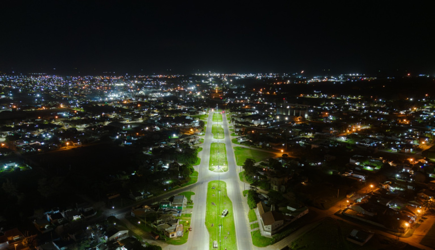 Avanza la modernización del alumbrado público en Quequén
