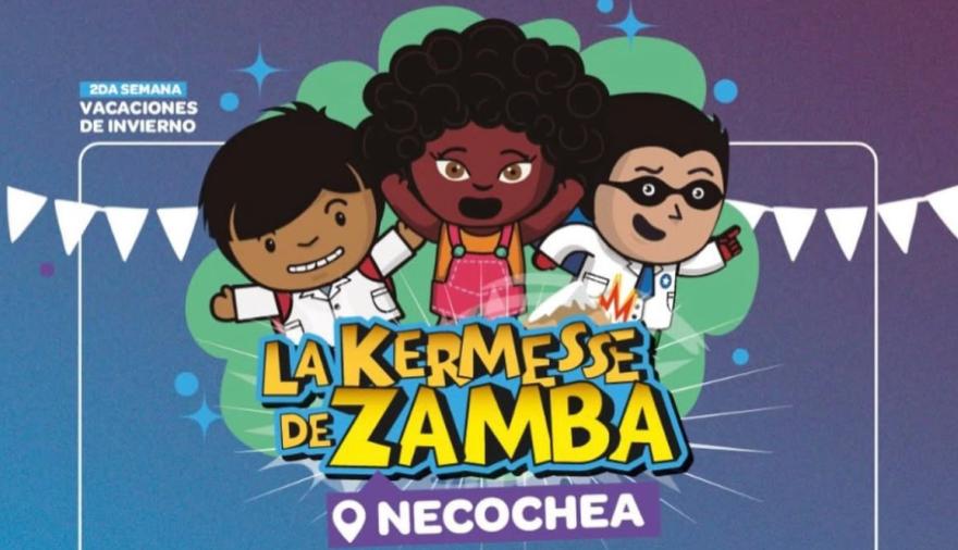 La Kermesse de Zamba llegará a Necochea con juegos, inflables y actividades gratuitas para toda la familia