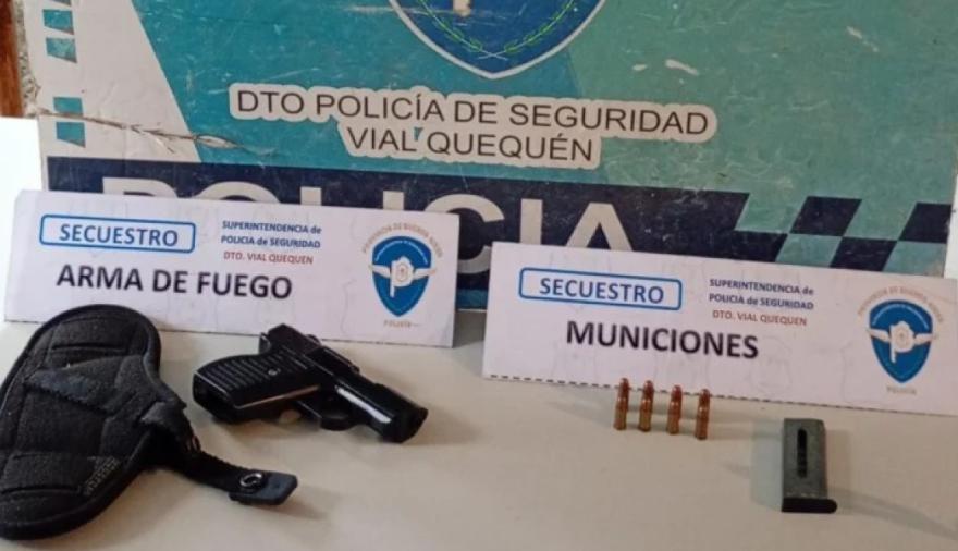 Por segunda vez en 15 días, secuestran un arma de fuego durante un control vehicular en la Ruta 88