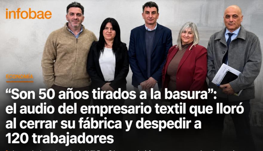 Mientras Valiante, Caballero y Cerezuela defienden el modelo libertario, otra fábrica baja la persiana y deja 120 familias sin trabajo