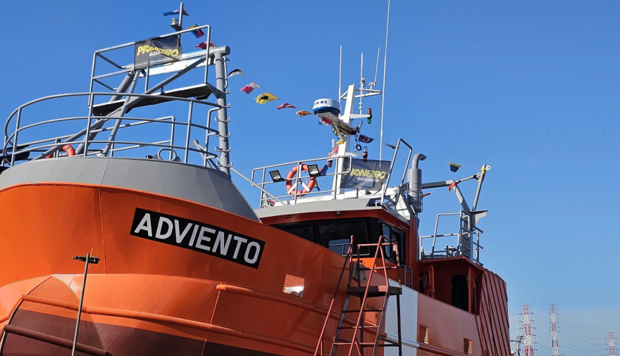El Adviento ya está en el agua tras una nueva botadura del Astillero Aloncar en Quequén