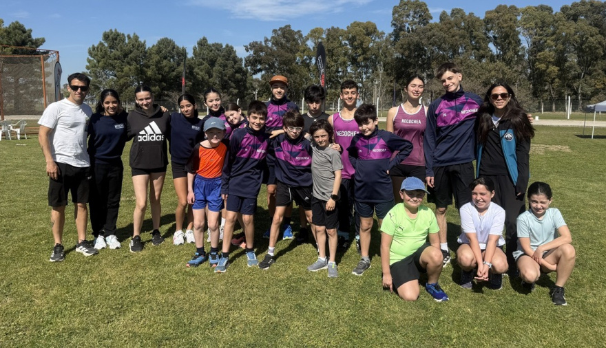 Una amplia delegación de Escuela Municipal de Atletismo participó de la Liga del Sudeste en San Cayetano