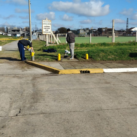 Realizaron trabajos de mantenimiento y reparaciones en todo el predio del Polideportivo