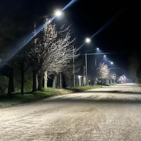 Avanzan los trabajos para dotar con un 100% de luminarias Led a las localidades del distrito