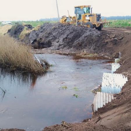 Finalizó el reacondicionamiento del puente municipal que cruza el canal Los Ángeles II