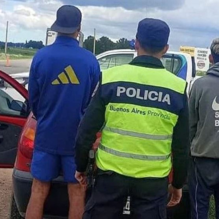 Detienen a dos hombres con drogas durante un control vehicular cerca de San Cayetano