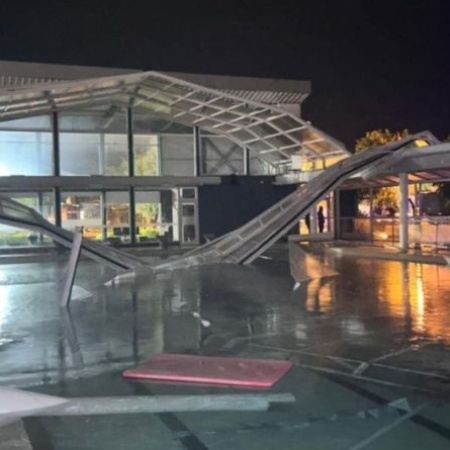 Fuerte temporal en Benito Juárez: voló el techo del hospital, suspendieron clases y sigue la alerta por tormentas