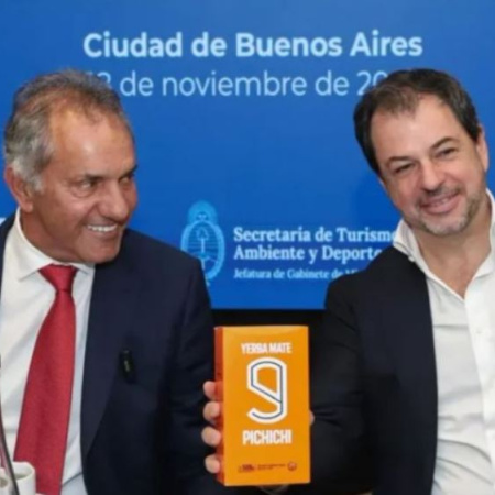 Scioli sorprendió con el lanzamiento de su propia yerba “Pichichi”