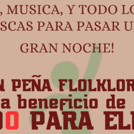 Todo para Ellos organiza una peña folclórica solidaria para el próximo sábado 29 de noviembre