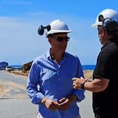 Carrillo supervisó obras y tareas de puesta en valor en el Puerto de Quequén