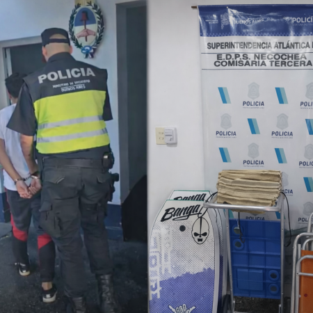 Detuvieron a un joven por el robo de un carro de playa en un balneario