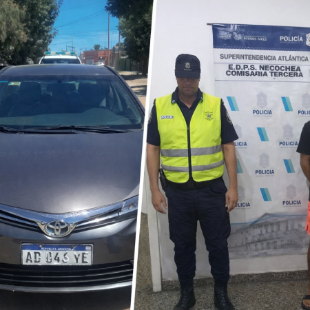Operativo Sol a Sol: interceptan un vehículo robado en la vía pública