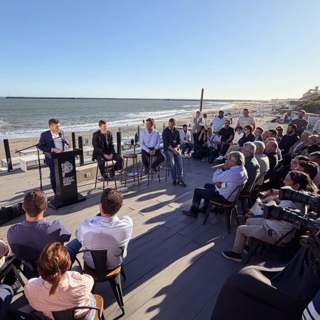 Kicillof anunció en Quequén el inicio de la planta de potenciación eléctrica para Necochea