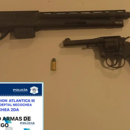 Quequén: un allanamiento permitió secuestrar armas de guerra y desbaratar un punto de venta de droga
