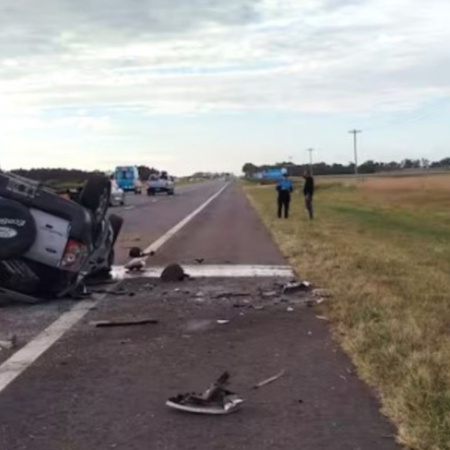Tragedia en la Ruta 2: murió un joven futbolista tras un choque frontal