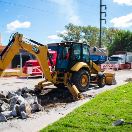 Inician obras en Avenida Almirante Brown: mejorarán un acceso clave al Puerto Quequén