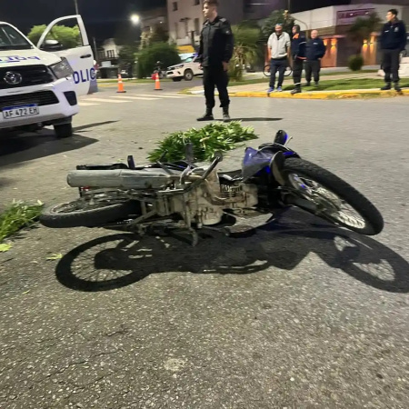 ¿Motachorros? Persecución policial terminó con un choque y el secuestro de una planta de marihuana