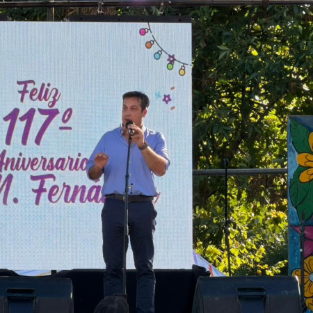 Fuerte mensaje de Rojas en el aniversario de Juan N. Fernández: defendió el destino de las tasas, habló de salud y de tragedia en La Dulce