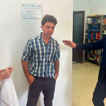 Rojas acompañó el inicio de clases en Claraz y la Secundaria Nº12 ya lleva el nombre de “María Emilia Gómez”