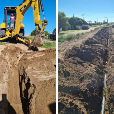 Intenso operativo de Obras Sanitarias: más de 200 reclamos resueltos y obras en distintos puntos del distrito