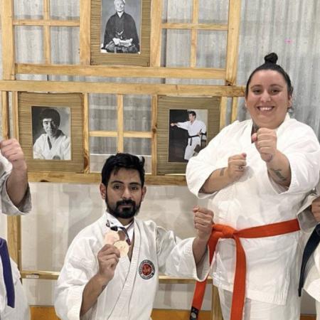 Necochea brilló en Uruguay: Rosa Parson ganó dos medallas de oro en el Sudamericano de Karate