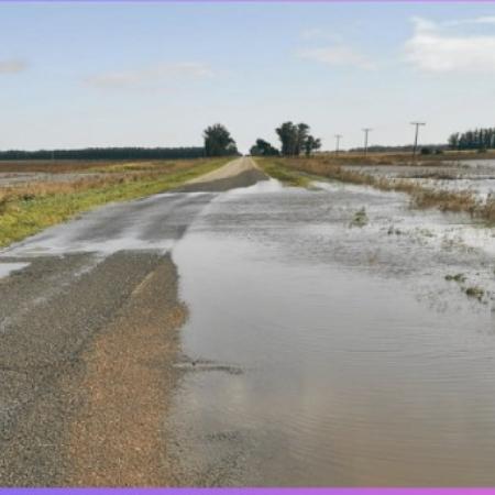 Temporal: advierten por agua sobre la Ruta 86 y evalúan un corte total durante la noche