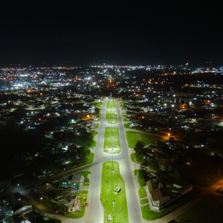 Avanza la modernización del alumbrado público en Quequén