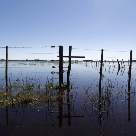 Baja el agua en Necochea, pero aún quedan 7.500 hectáreas afectadas y el INTA pierde personal clave