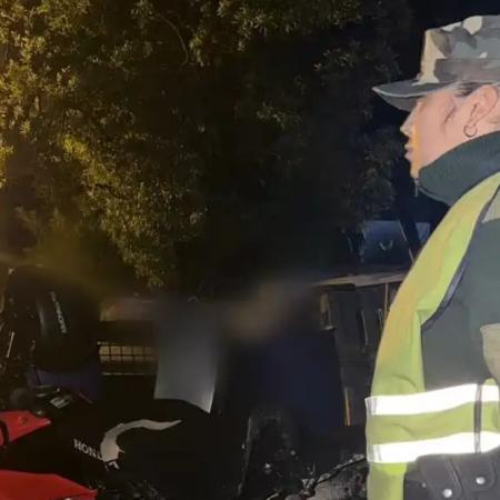Ruta 228: aprehendieron a dos jóvenes que circulaban en una moto robada y con marihuana