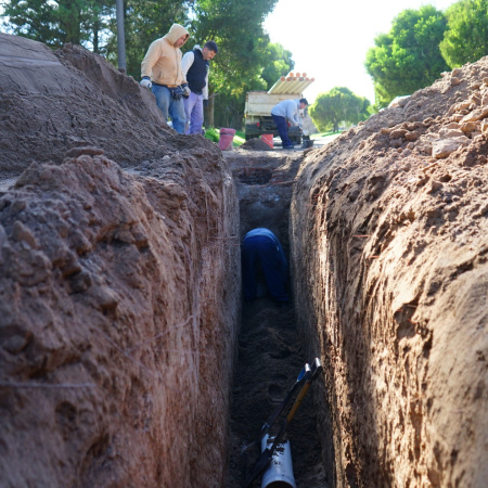Obras Sanitarias realizó trabajos de mantenimiento de las redes agua y cloacas