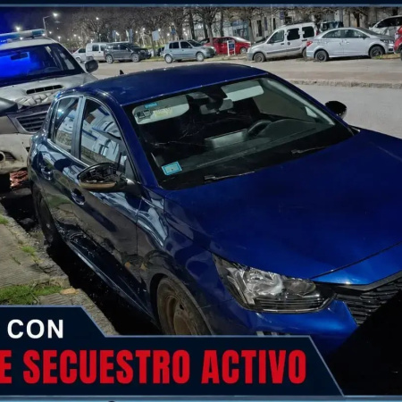 Interceptaron en Necochea un auto robado en Mar del Plata y aprehendieron al conductor