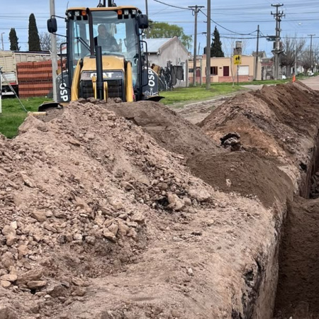 Concluyó la obra de la colectora cloacal, clave para el Barrio Norte