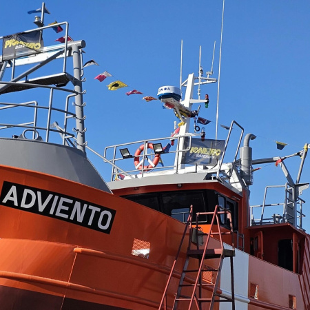 El Adviento ya está en el agua tras una nueva botadura del Astillero Aloncar en Quequén