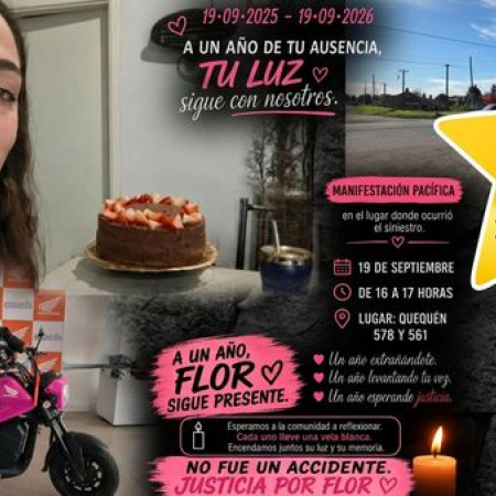 Manifestación para pedir justicia por Florencia Spada