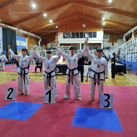 El necochense Rodrigo Colombani se subió al podio en el Taekwon-Do Tour de Tierra del Fuego