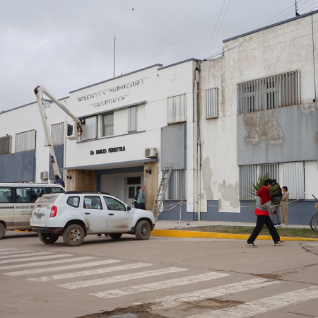 Se realizaron trabajos de pintura, mantenimiento y reparaciones estructurales en el Hospital Ferreyra