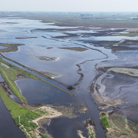 Nación declaró la emergencia agropecuaria por inundaciones en parte del distrito