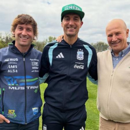 Lionel Scaloni se dio el gusto: recibió al histórico Johnny De Benedictis en el predio de Ezeiza